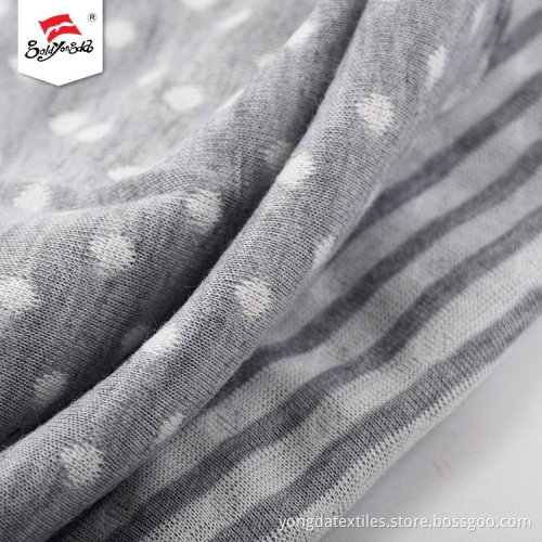 Elegant Cotton Jacquard Knit Fabric For Children Garment